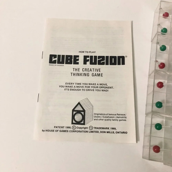 Vintage 1968 Cube Fusion Space Age 3D Board Game House Of Games - Picture 11 of 13
